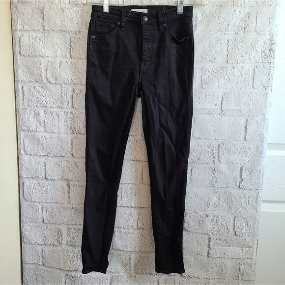Madewell Denim - Madewell‎ Black Denim 10" High Rise Skinny Jeans Women's 25
